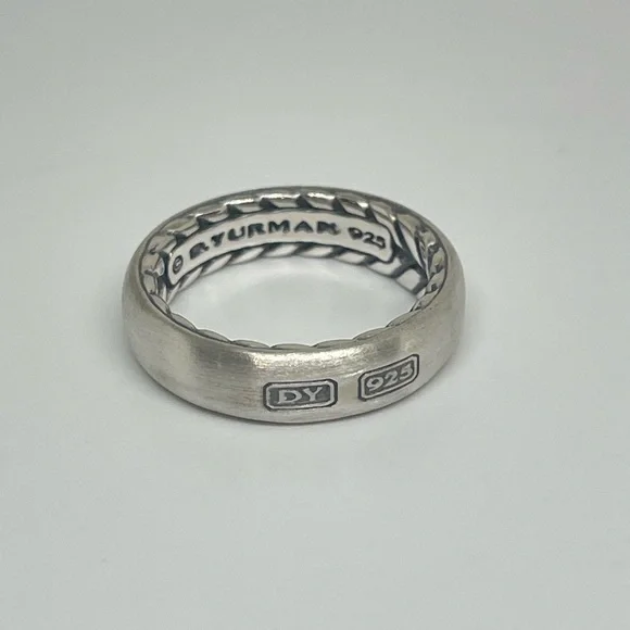 David Yurman Men’s Sterling Silver Ring - Picture 4 of 8